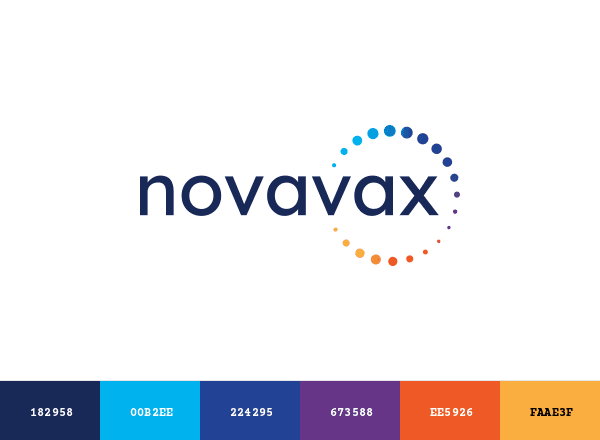 Novavax brand color palette