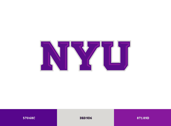 NYU Violets brand color palette