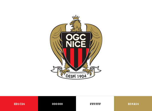 OGC Nice brand color palette