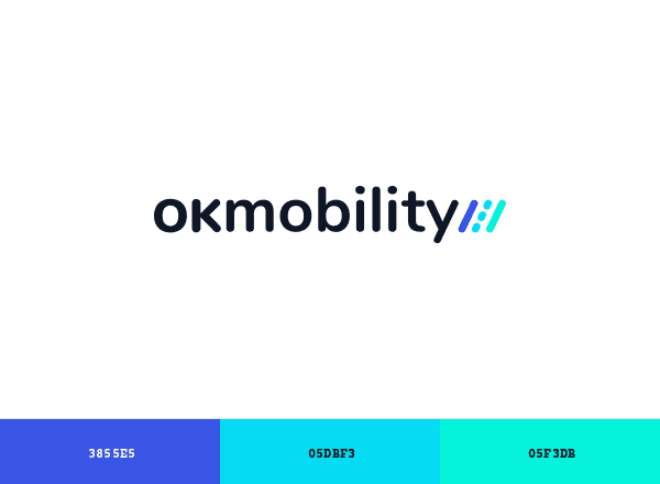 OK Mobility brand color palette
