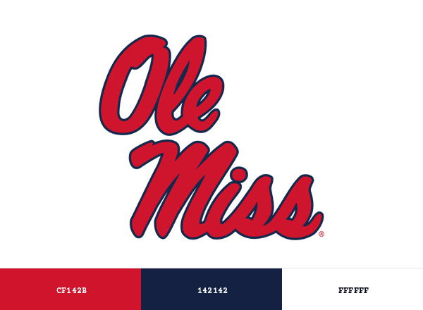 Ole Miss Rebels brand color palette