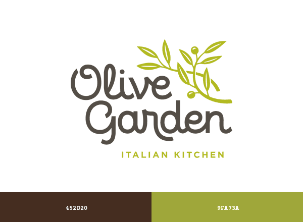 Olive Garden brand color palette