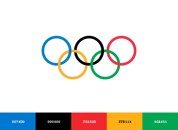 Olympic Games brand color palette