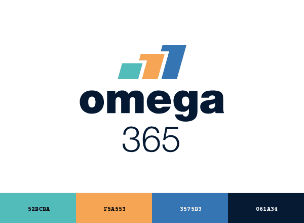 Omega365 brand color palette