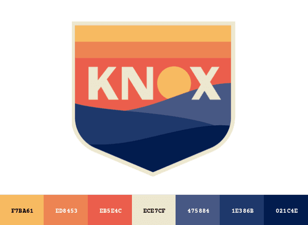 One Knoxville SC brand color palette