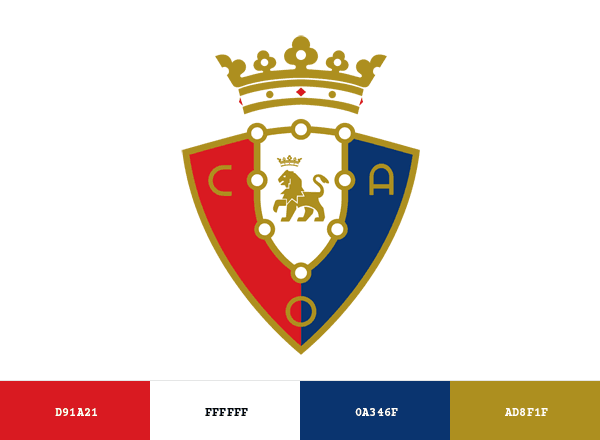 Osasuna brand color palette