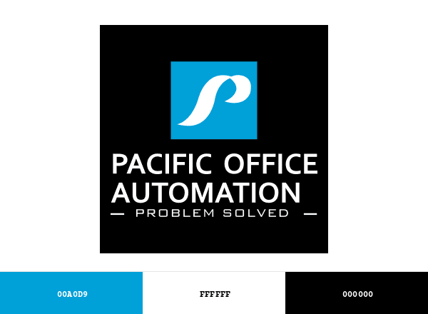 Pacific Office Automation brand color palette