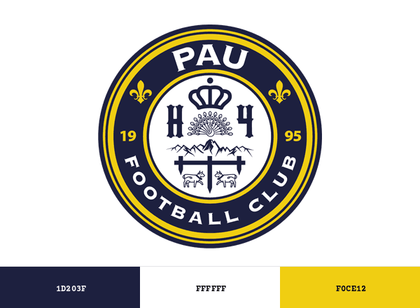 Pau FC brand color palette