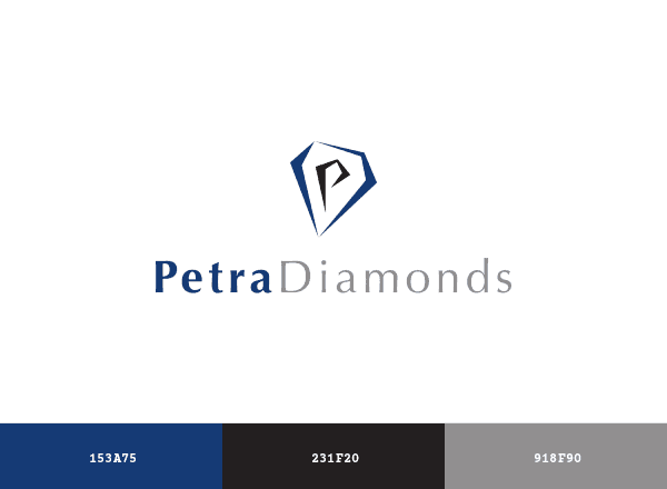 Petra Diamonds brand color palette