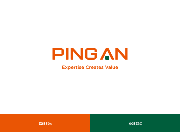 Ping An Insurance brand color palette