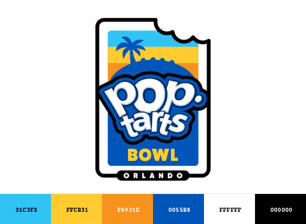 Pop-Tarts Bowl brand color palette