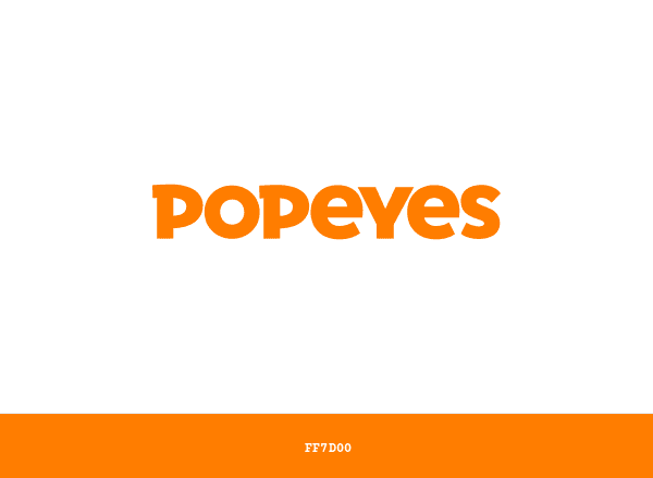 Popeyes brand color palette