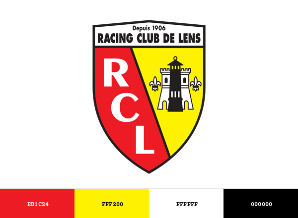 RC Lens brand color palette