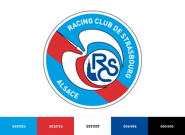 RC Strasbourg Alsace brand color palette