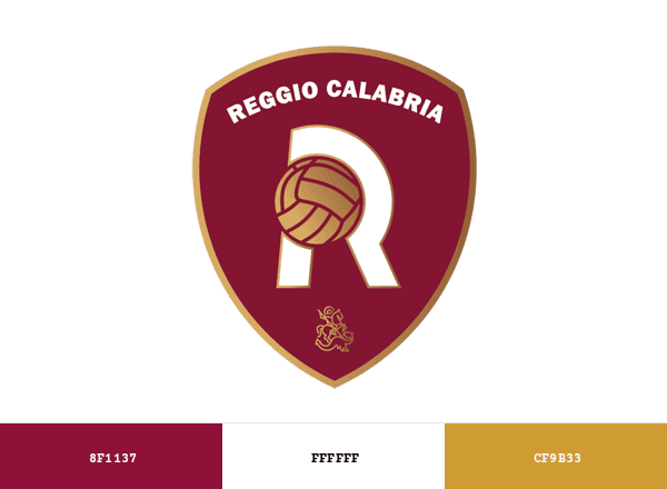 Reggina 1914 brand color palette