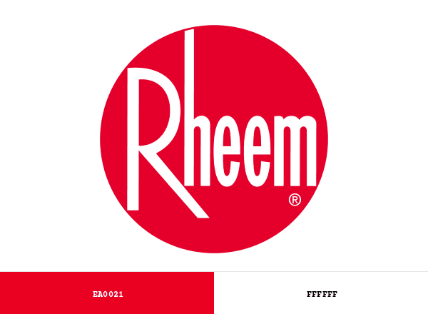 Rheem brand color palette