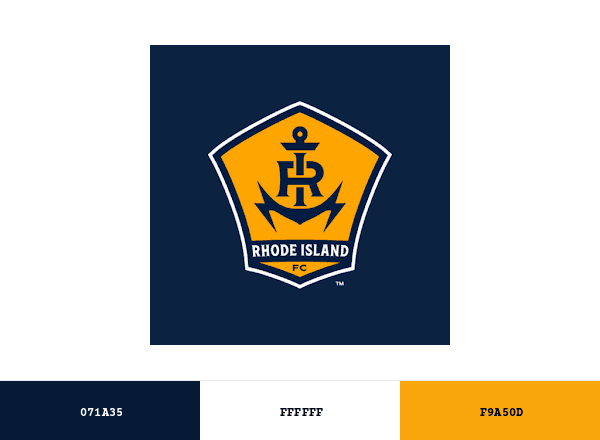 Rhode Island FC brand color palette