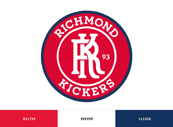 Richmond Kickers brand color palette
