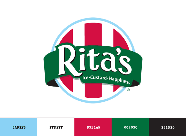 Rita’s Italian Ice brand color palette