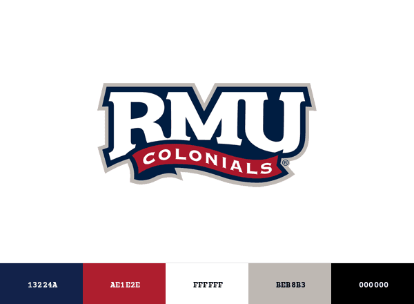 Robert Morris Colonials brand color palette