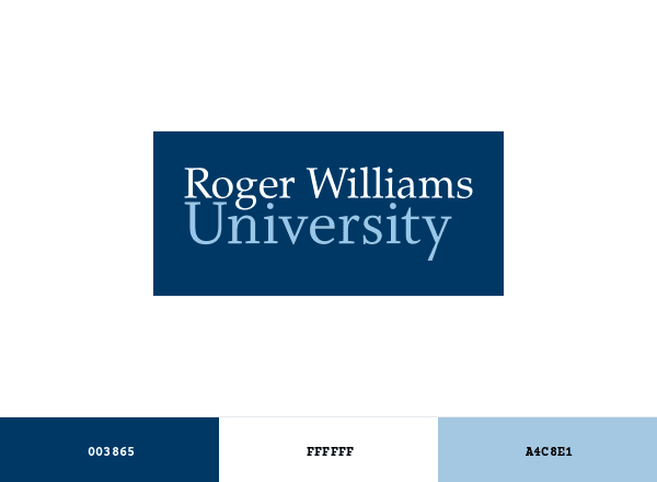 Roger Williams University brand color palette