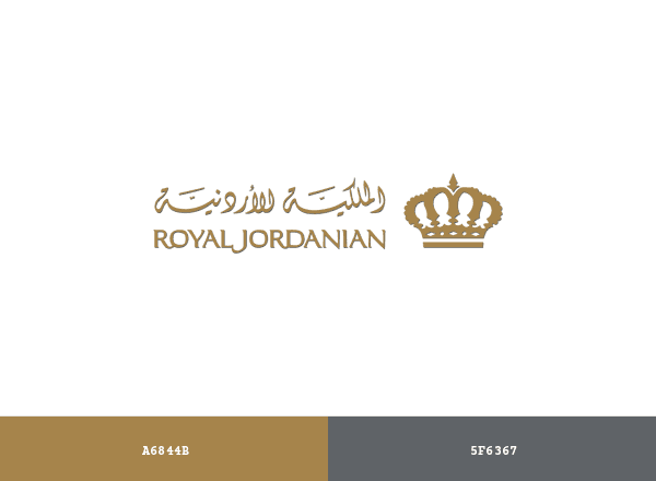 Royal Jordanian brand color palette