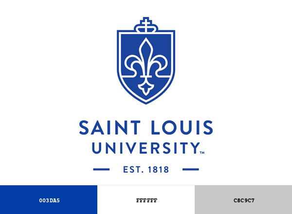 Saint Louis University brand color palette