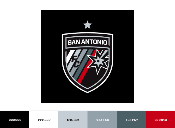 San Antonio FC brand color palette