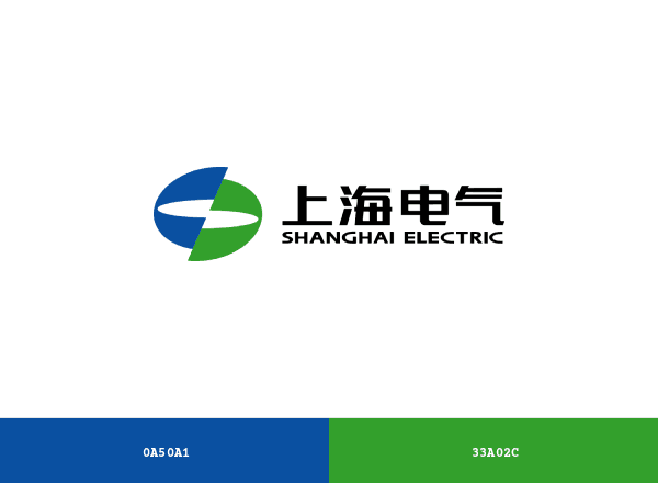 Shanghai Electric brand color palette