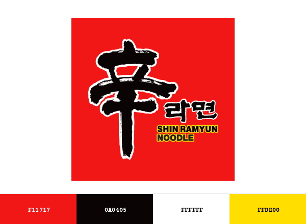 Shin Ramyun brand color palette