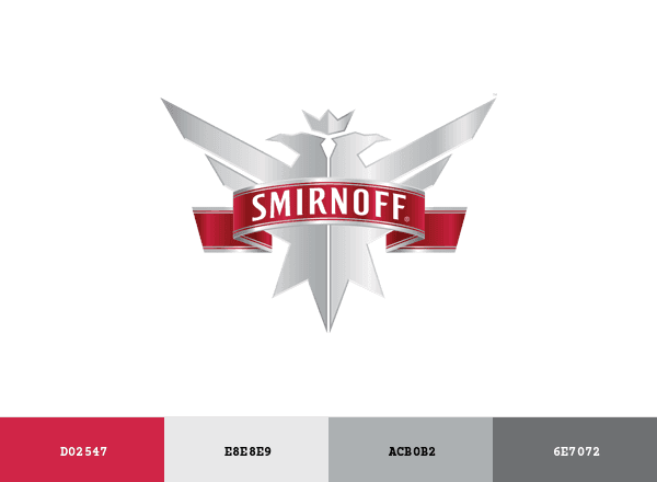 Smirnoff brand color palette
