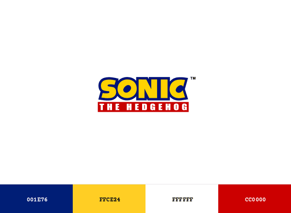 Sonic the Hedgehog brand color palette