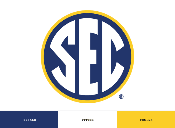 Southeastern Conference brand color palette