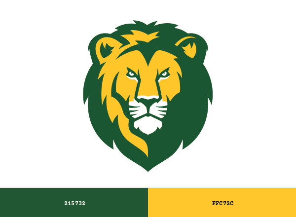 Southeastern Louisiana Lions brand color palette