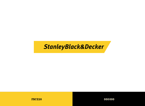 Stanley Black & Decker brand color palette