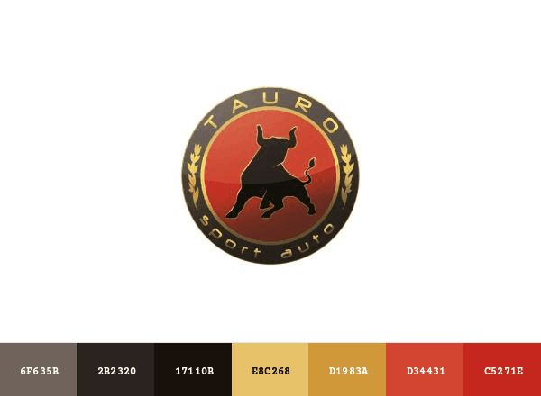 Tauro Sport Auto brand color palette