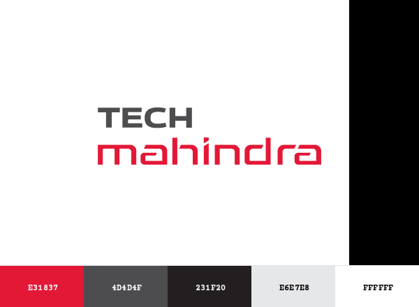 Tech Mahindra brand color palette
