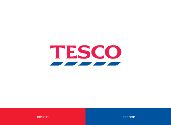 Tesco brand color palette