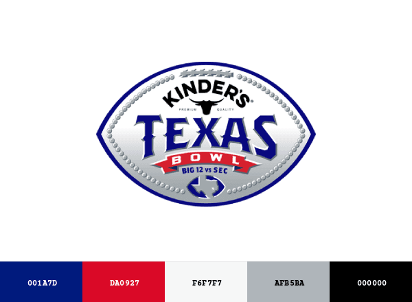 Texas Bowl brand color palette