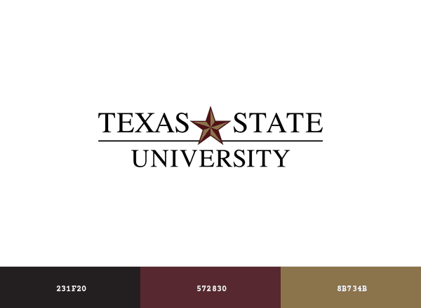 Texas State University brand color palette