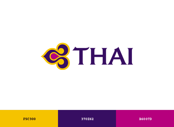 Thai Airlines brand color palette