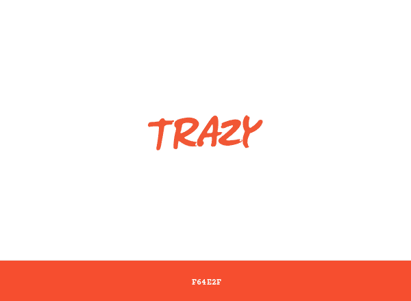 Trazy brand color palette