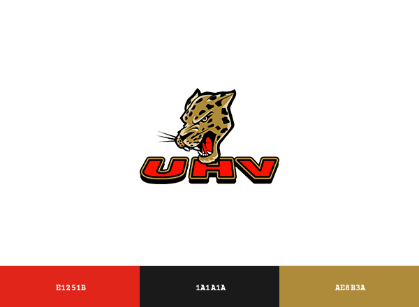 UHV Jaguars brand color palette