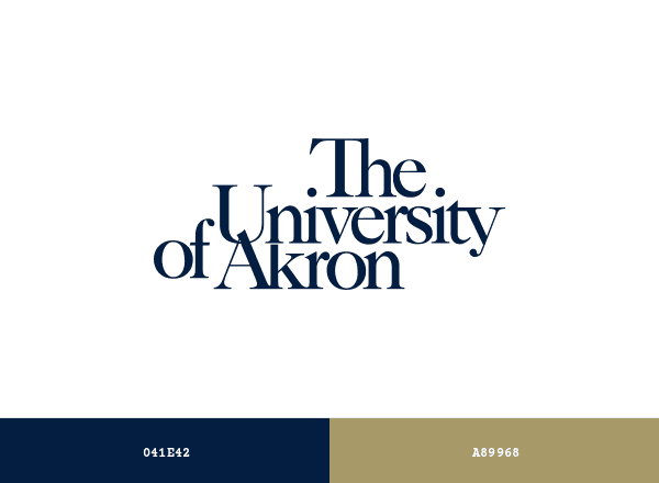 University of Akron brand color palette