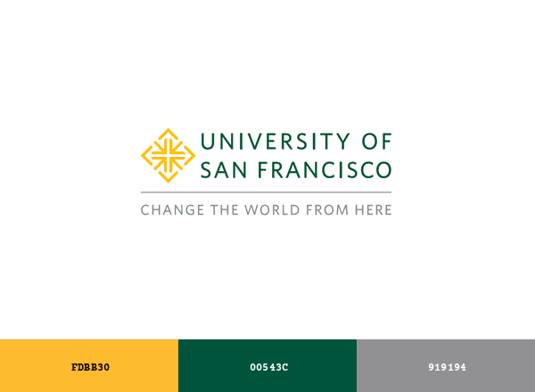 University of San Francisco brand color palette