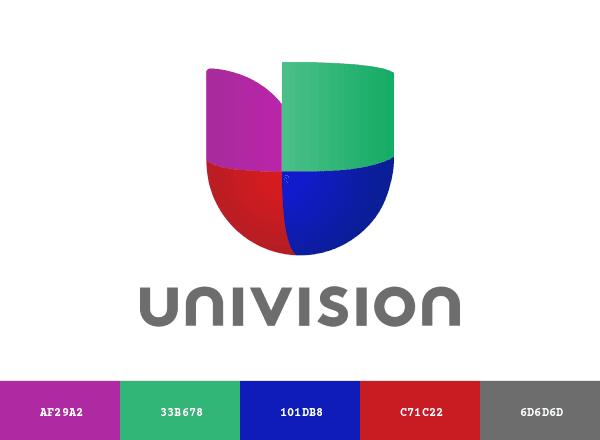 Univision brand color palette