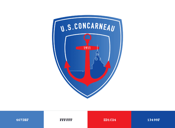 US Concarneau brand color palette