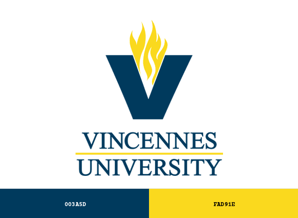 Vincennes University (VU) brand color palette