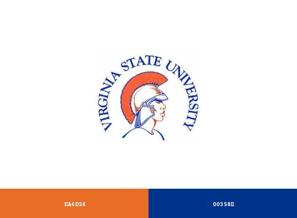 Virginia State Trojans brand color palette