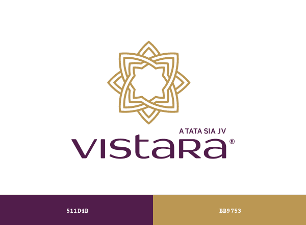 Vistara brand color palette